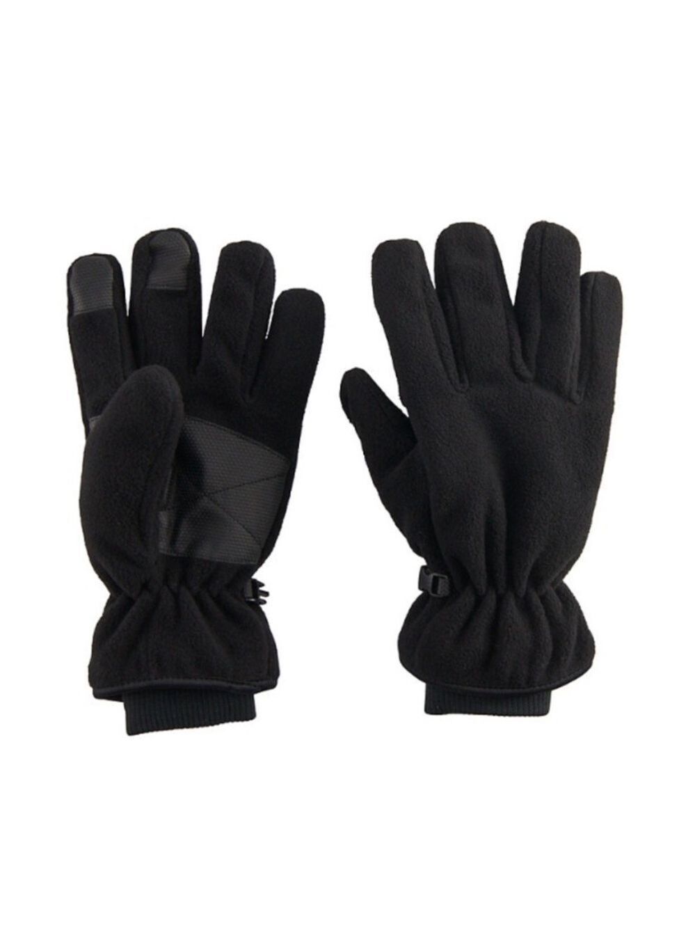 Men's Tek Gear Black Warm Tek Touchscreen Micro Fleece Gloves S/M